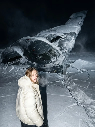 Арктическое снежное поле