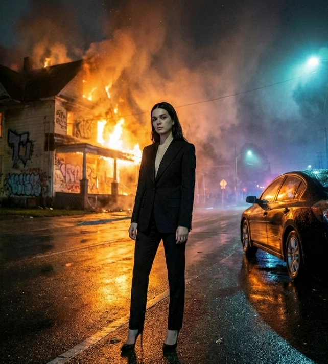 Горящий дом