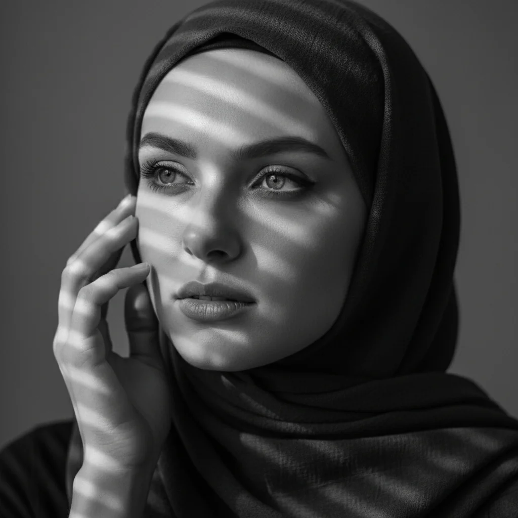 ЧБ в платке (женский вариант)